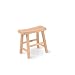 International Concepts 1S-681 18-Inch Saddle Seat Stool, Unfinished