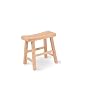 International Concepts 1S-681 18-Inch Saddle Seat Stool, Unfinished
