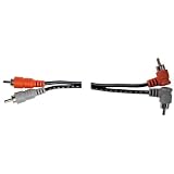 Hosa CRA-202R Dual RCA to Right Angle RCA Cable (6.6 feet)
