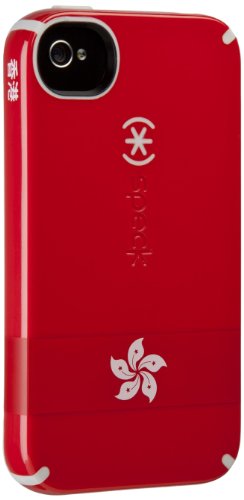 Speck SPK-A1397 Limited Edition iPhone 4S CandyShell Case, Hong Kong Flag - 1 Pack - Carrying Case - Retail Packaging - Red/White