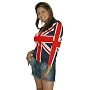 British Flag - Union Jack 3/4 sleeve juniors shirt - size 36 large