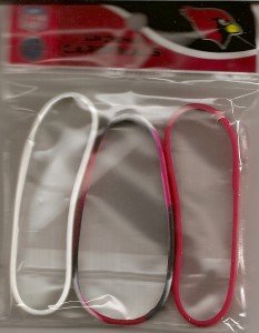 NFL WRISTBAND BRACELETS - ARIZONA CARDINALS ( 3 Pack )