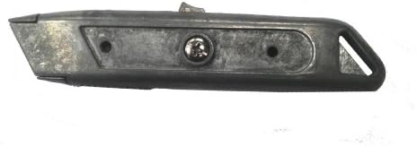 Spring - Loaded Automatic Retracting Safety Utility Knife, Non Painted, No Rubber Grips, 6 Knives