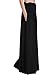 KIRA Women's High Waist Shirring Maxi Skirt with Pockets