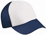Produkt-Bild: Trucker Mesh Baseball Cap in Polyester in Weiss - Navy