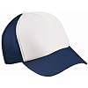 Trucker Mesh Baseball Cap in Polyester in Weiss - Navy