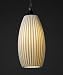 Justice Design Group POR-8862-PLET Pleats Limoges Traditional / Classic Single Light Mini Pendant from the Limoges Collection