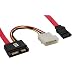 DeLock Kabel SATA Slimline Stecker + 4pin Power > SATA Netzkabel intern 7+ 6 pol SATA Slimline Stecker + 4pol Strom auf 7 pol SATA 0.30 m