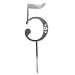 Apparel : Rhinestone Number Cake Topper - 5