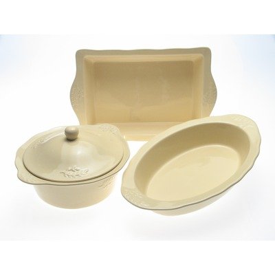 Certified International Cuisineware Ivory 2-quart Round Baker with Cover