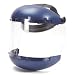 Sellstrom 380 Series Blue Plastic Crown/Chin Guard and Clear Window Protective Faceshield with Ratchet Headgear