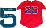 Mike Lowell 07 WS MVP" Autographed / Signed Boston Red Sox Red Jersey"