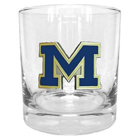Michigan Wolverines NCAA Rocks Glass