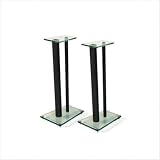 Lovan USA Millennium Series Speaker Stands, 24 Height, 1 Pr., Metallic Silver