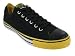 Converse Men's CONVERSE CHUCK TAYLOR OX BLACK/YELLOW BASKETBALL SHOES