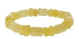 Mixed Drum 8mm Bracelet - Yellow Jade