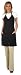 Zyrca 78  Silhouette Stylist Apron, Lightweight Polyester, V-Neck, Adjustable Snap Closure, Black