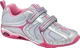 Stride Rite Infant Girls' SuperBall Low Profile II H&L Slip-on Shoes,Silver/Hot Pink/Periwinkle Leather/Mesh,9 M