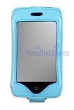 HHI iPhone Deluxe Leather Case With Belt Clip - Blue