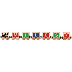 TimberToot 5 letter name with Engine and Caboose by TimberToots
