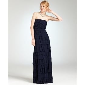 Buy Ann Taylor Ladies Galaxy Silk Strapless Tiered Gown by Ann Taylor