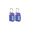 Lewis N. Clark TSA 3-dial Combo Lock/2 pack (Blue)