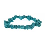 Single Strand Stretch Chip Bracelet - Imitation Turquoise