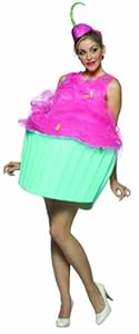 Rasta Imposta Cupcake Costume, Pink/Blue, Adult size 4-10