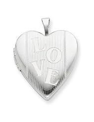 Sterling Silver 20mm with LOVE Heart Locket