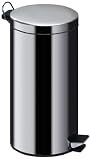 from Premier Premier Housewares 30 Litre Stainless Steel Bin with Plastic Inner Bin, Height 65 cm x Width 30 cm x Depth 36 cm Model 506317