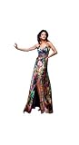 Tony Bowls Flower Print Evening Gown