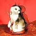 scottish fold - Scottish Fold Cat Ornament Tiny Devil Cat Figurine