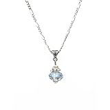 Necklace-N455-FacetedFirePolishedCrystalGlassBallHungonSilverToneNecklace-16
