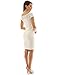 PattyBoutik Women's Boat Neck Crochet Inset Knit Dress