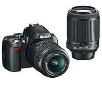 Nikon - D60 + AF-S DX VR NIKKOR 18-55 mm Lens and AF-S VR DX 55-200 mm Lens