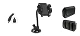 3in1 Car Vehicle Charger+Leather Case Cover Pouch+Windshield Mount Holder Bundle For HTC myTouch 4G, HTC myTouch 4G Slide, HTC Radar, HTC Rezound , HTC Sensation 4G, HTC Sorround, HTC ThunderBolt, HTC Titan, HTC Titan II, HTC Trophy, HTC Vivid, Huawei Ascend II, Huawei Impulse 4G, Huawei Mercury - Auction4tech Brand