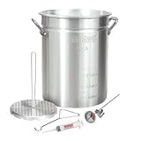 Bayou Classic 3025 Aluminum Turkey Fryer Pot 30 Quart- No Outdoor Range / Burner