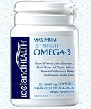 Iceland Health Omega 3 Maximum Strength (1,000mg) ~ (30 softgels) ~ As Seen on TV