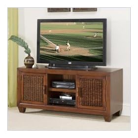 Home Styles Cabana Banana 56 Inch TV Stand in Cocoa Finish
