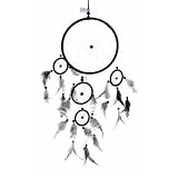 Multi Dream Catcher Black And White