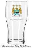 Man City Crest Pint Glass