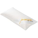 PREMIUM DE LUXE - Daunen Dreikammerkissen - 40 x 80 - aussen: 100% Gänseflaum - Gesamtgewicht: 550 gr. -Deutsches Qualitätsprodukt - 975.22.001 | Soft und stützend
