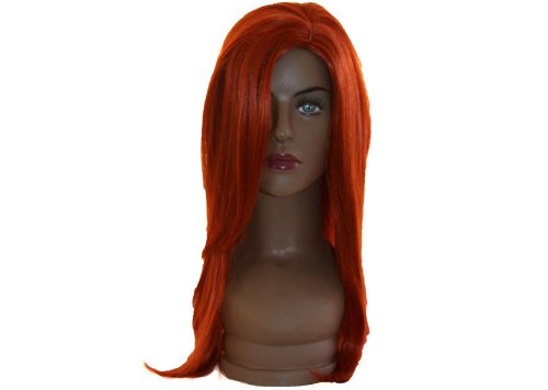 Deluxe Jessica Rabbit Long Red Wavy Costume Wig