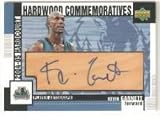 2004-05 Upper Deck Hardcourt Hardwood Commemoratives #KG Kevin Garnett SP - Minnesota Timberwolves (Autographed ) (Basketball Cards)
