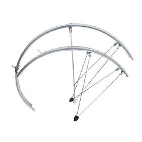SKS P45 Chromoplastic Touring Bicycle Fenders - Pair - 700c x 45mm by 