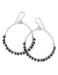 Black Spinel Bead Earrings