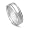 14k White Gold Milgrained Men's Wedding Band, 7mm