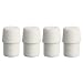 4 Plastic Feet white LIVING MANAGEMENT