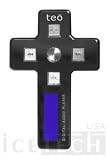 TEO Mp3 player; color: Black; unique cross-shape feature; in-built speaker;