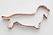 The Fussy Pup Wirehaired Dachshund Cookie Cutter 5 Inch Handcrafted in USA